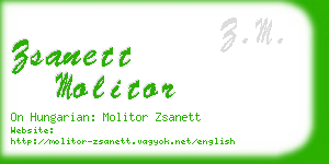 zsanett molitor business card